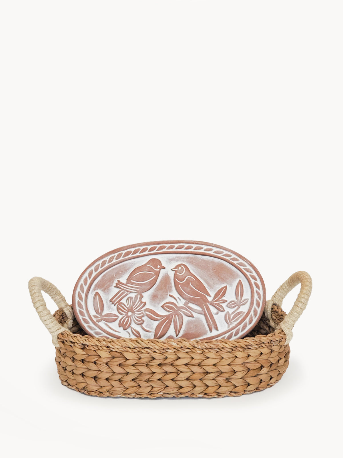 Terracotta Bread Basket with Warming Stone KORISSA®