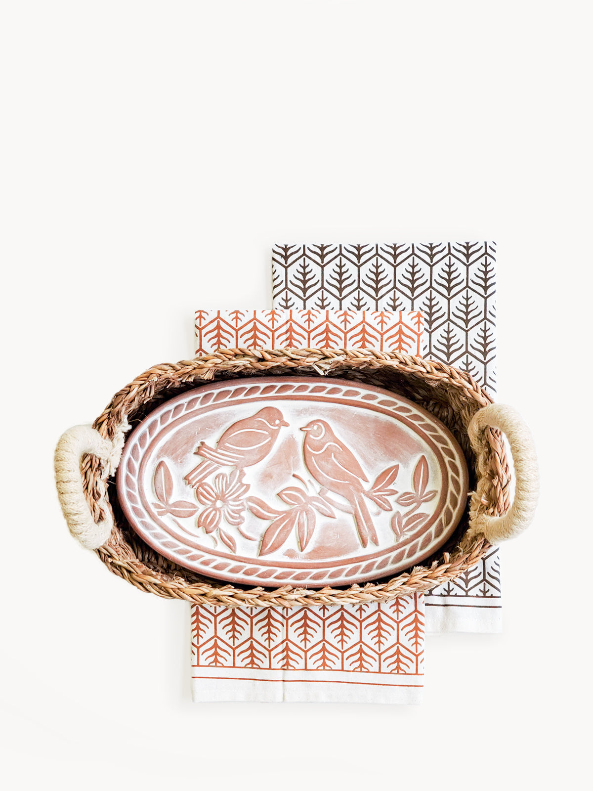 Terracotta Bread Warmer & Basket KORISSA®