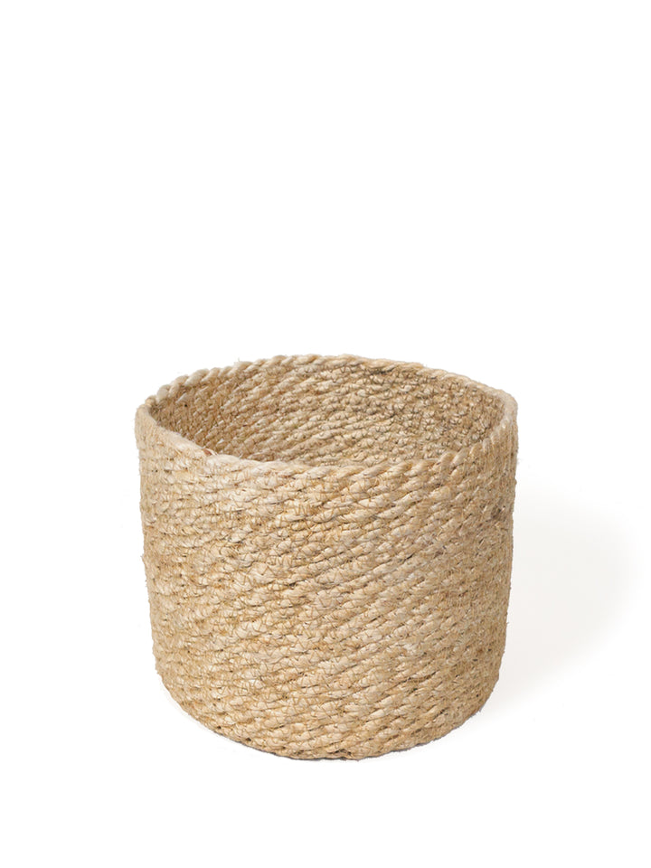 Choose from three sizes to fit your needs. Each bin is beautifully and sustainably made using natural jute.